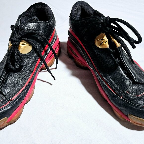 REEBOK BASKETBALL ANSWER 1 BLACK RED GOLD 10 EUC main image 4